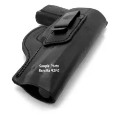 Right Hand Black Leather IWB Inside Pants Holster for BERETTA 92FS, 96