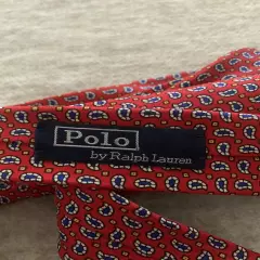 POLO Ralph Lauren 100% Silk Tie Red