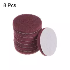 8pcs Drill Power Brush 3 inch Tile Scrubber Scouring Pads 320-400 Grit