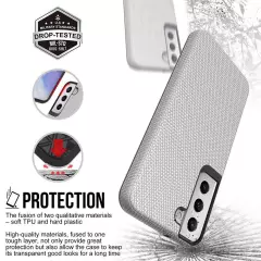 Rhinos Rugged Shockproof Cover Black+Screen Protector for Samsung S23