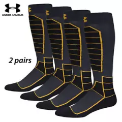 UA Socks: 2-PAIR Mtn Perf. OTC (L) Anthra.