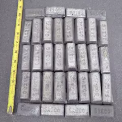 SAECO Lead Alloy Ingot Bars Lot of Approx 23lbs / 32 Bars / Bullets / Fishing 