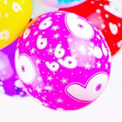 9th Birthday Balloons - 10 Age 9 Kids Party Decorations Boy Girl