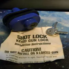 SHOT LOCK brand theft protection gun lock with 2 keys hand, rifle and shotGUN