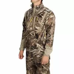 New Browning Dirty Bird Soft Shell Pullover 1/4 Zip Jacket $160 Max5 Camo S/M