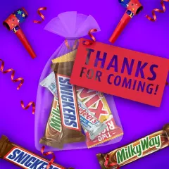 Mars Mixed Snickers, Twix, Milky Way & More Assorted Milk Chocolate Candy Bars -