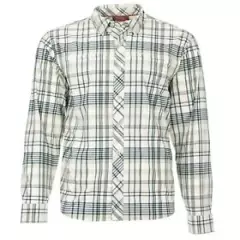 Simms Stone Cold LS Shirt - Pearl Madras Plaid, Size Large, New - Closeout