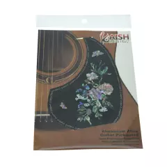 Universal Metal Aluminium Acoustic Guitar Pickguard with Real Abalone Inlay