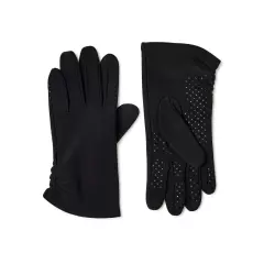 Women's Black Driving Gloves Fleece Lined Stretch Comfort Fit One Size New