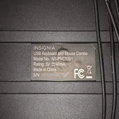 INSIGNIA NS-PNC5001 Keyboard Multimedia Keys Used Tested And Working 