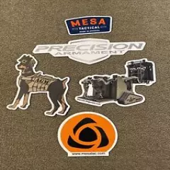 2022 Shot Show Las Vegas, NV Lot of 5 Stickers Decals Precision, mesa Tactical