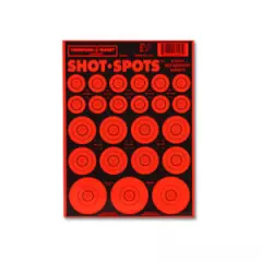 Thompson Target Shot Spots Orange - Ultra Bright Adhesive Targets - 6"x9"