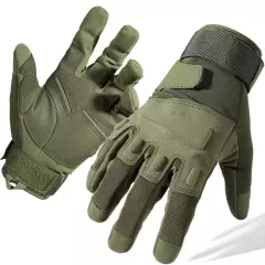 Mens Touchscreen Tactical Gloves with Palm Padded Full Finger Motorcycle Gloves