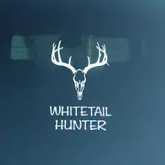 2 Whitetail Deer Decal Sticker