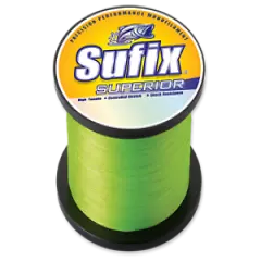 Sufix Superior Monofilament Fishing Line, 20 Lb., 2670 Yds, Hi-Vis Yellow