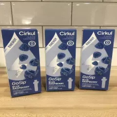 3X Cirkul Flavor Cartridges Blue Raspberry Limited 20 ml Ea BB10/25