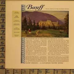 1930 BANFF CANADIAN HOTEL RESORT GOLF SPORT GAME VINTAGE AD ZI62