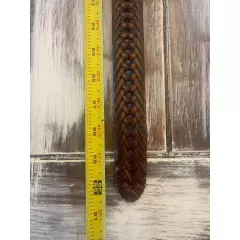 Leather Tab Bonded Lacing Size 52” Braided Belt 17BK0402