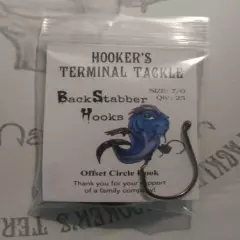 HTT BackStabber OCTOPUS CIRCLE HOOKS BLACK NICKEL Catfish/Striper Fishing