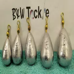 Bass Casting #3 Brass swivel Bell Lead Sinkers 3, 4, 5, 6 or 8 oz.FREE shipping