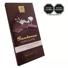 TABLILLA DE CHOCOLATE CON BEBIDA DE COCO 100G SANBORNS