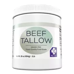 MD. Life Beef Tallow for Cooking - Food Grade Grass Fed Beef Tallow for Cooking 