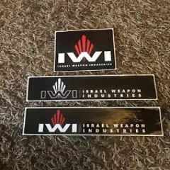 IWI Israel Weapon Industries Stickers Decal SHOT SHOW Vegas Lot Of 3