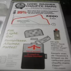 NEW Zippo Hand Warmer 12 Hours 40321 with Filler Cup and Bag