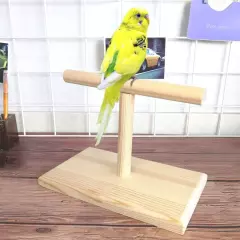 Bird Training Stand, Portable Tabletop Perch Spin wooden bird perch 