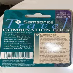 Vintage 1996 Samsonite Travel Combination Locks for Luggage (4)