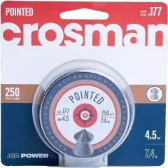 Crosman P177 Pointed Premium Grade Lead Hunt .177 Caliber Airgun Pellets 250 Ct