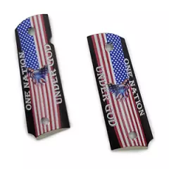 Patriotic 1911 grips for colt, kimber, rock island, ruger sig Springfield Nickel