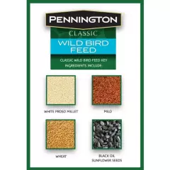 Pennington Classic Dry Wild Bird Feed and Seed, 40 lb. Bag, 1 Pack