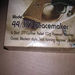 CROSMAN MODEL 44 PEACEMAKER .177 CO2 REVOLVER BOX & INSERTS