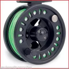 Shakespeare 6/7 Fly Fishing Reel With Line Backing + Leader fitted Orange 7 F 