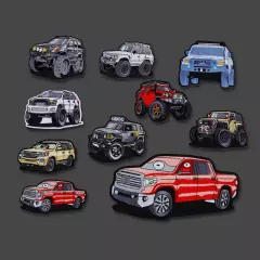 10 Style Offroad Vehicle Series Embroidered Patch Tundra Sequoia JEEP 4 RUNNER