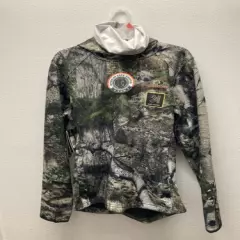 Mossy Oak Men's 2XL (50-52) Camo Pullover Hoodie w/Face Gaiter Scent Control