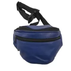 Fanny Pack, Cobalt Blue Leather, Waist Pack, Hip Purse, Retro Accessories Unisex