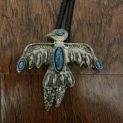 Vintage Turquoise Kachina Bolo tie