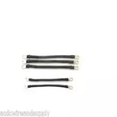 # 6 Awg HD Golf Cart Battery Cable 5 pc Black Yamaha G19 (96-02) Set U.S.A MADE