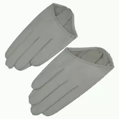 New Women Fashion Sexy 5 Fingers Half Palm Genuine Leather Gloves 3 colors