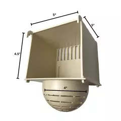 External Plastic Bird Nest for canary, finch, exotic birds and small birds