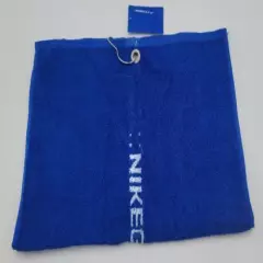 Nike Golf "NikeGolf" Caddy/Club Towel 100% Cotton Blue w/ Bag Hook Swoosh