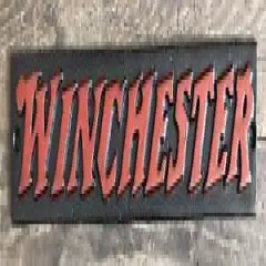 Winchester Gun Company Cast Iron Metal Advertising Plaque Sign