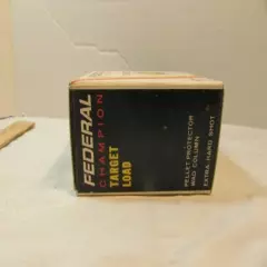 VINTAGE FEDERAL CHAMPION TARGET LOAD 12GA SHELLS Box Empty