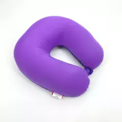 Solid Color U Shaped Travel Pillow Neck Support Head Rest Airplane Sleep Cushion