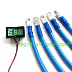 4 Awg Club Car Precedent Golf Cart Battery Cable Set 4 Awg 8 VOLT 2004-UP BLUE