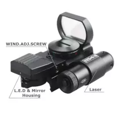 Reflex Red Green Dot Sight Scope With Red Laser Holographic Illuminated US Stock