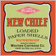 Reproduction Vintage New Chief Western Cartridge Shotgun Shells Canvas Print