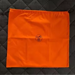 Hermes Dust Bag Orange - Women String Logo Auth France